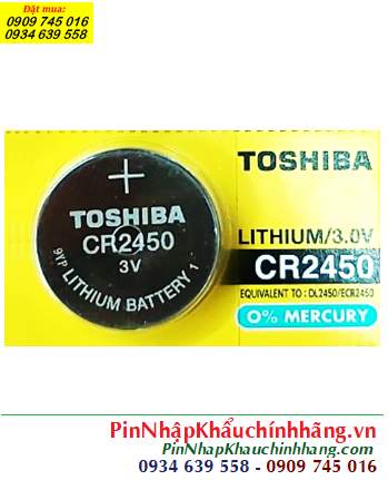 Toshiba CR2450, Pin 3V Lithium Toshiba CR2450 chính hãng Toshiba